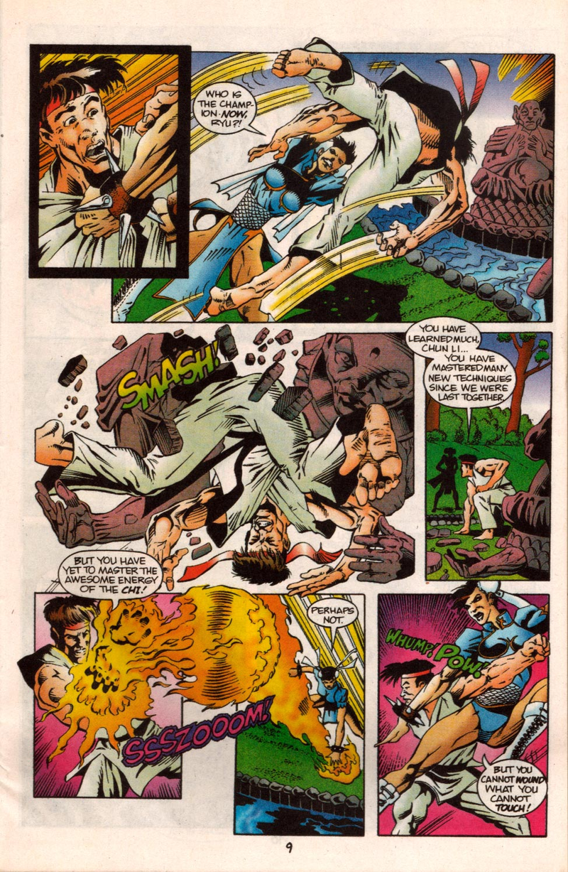 Illustration for article titled Let's Share The Horror of a Bizarre 1993 Street Fighter II Comic